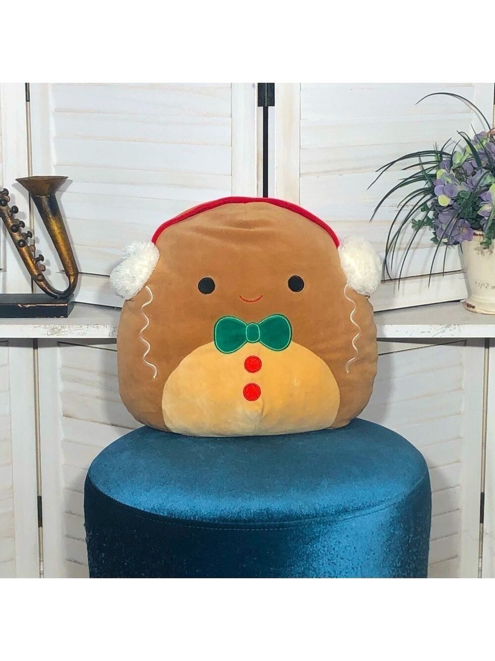 Squishmallows Gingerbread Man Christmas Cookie Plush